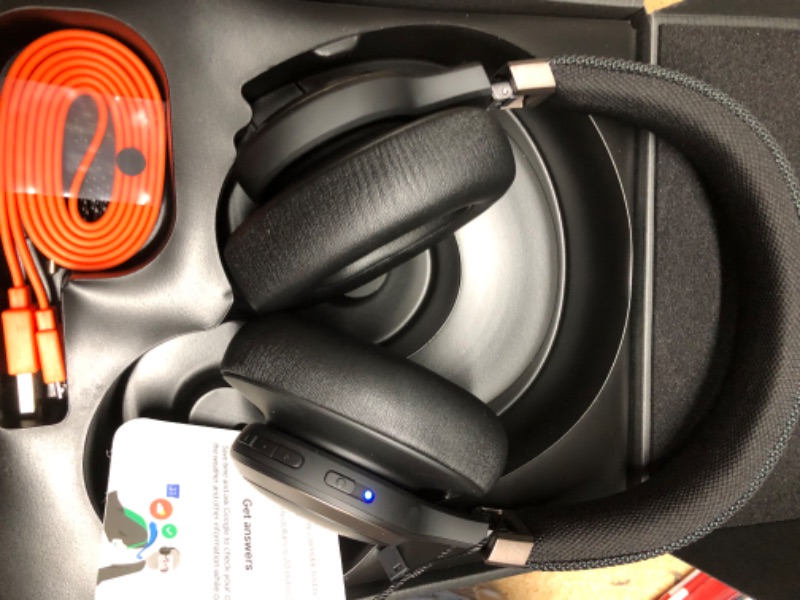 Photo 3 of **TESTED ON PERSONAL PHONE, FUNTIONAL**
JBL Live 650BTNC, Black - Wireless Over-Ear Bluetooth Headphones - Up to 20 Hours of Noise-Cancelling Streaming - Includes Multi-Point Connection & Voice Assistant