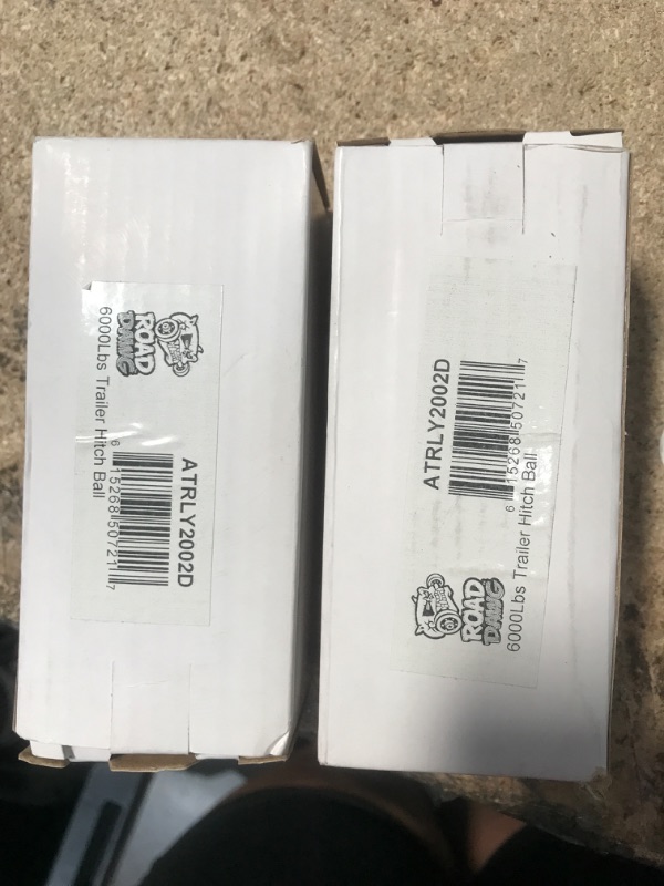 Photo 1 of 2 pack - ROAD DAWG ATRLY2002D Torin 2" Diameter Trailer Hitch Ball: 3 Ton (6,000 lb) Capacity , Gray 6,000 lb Hitch Ball