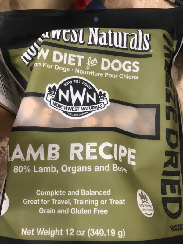 Photo 2 of best by 11/2023 Northwest Naturals Freeze Dried Raw Diet for Dogs Freeze Dried Nuggets Dog Food – Lamb – Grain-Free, Gluten-Free Pet Food, Dog Training Treats – 12 Oz. Lamb 12 Ounce (Pack of 1)