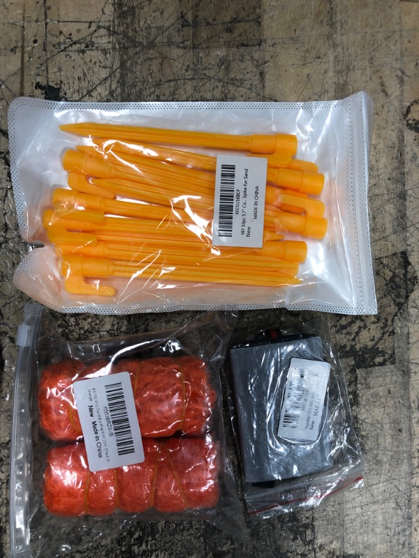 Photo 2 of 10 assorted items BAZIC Pencil Sharpener Pencil's Cap Top Sharpeners, SAE to SAE 2 Pin Quick Disconnect Harness DC 12V 24V Power Connector, Marley Twist Braiding Hair 12 Inch Spring Twist Hair Orange, RIY 10pc 5.7" Camping Tent Stakes Plastic Heavy Duty C