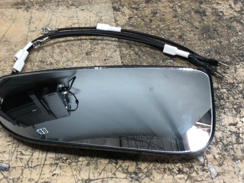 Photo 2 of Driver Side View Heated Mirror Glass Replacement For 2010-2020 Dodge Ram 1500 2500 3500 4500 5500 Mirror - Ram 1500 Mirror Glass Dodge Ram Convex Side Mirror With Backing Plate Left (Driver Side)