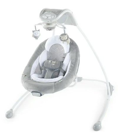 Photo 1 of Ingenuity InLighten Baby Swing - Cool Mesh Fabric, Swivel Infant Seat & Light Up Mobile - Braden (Unisex)
