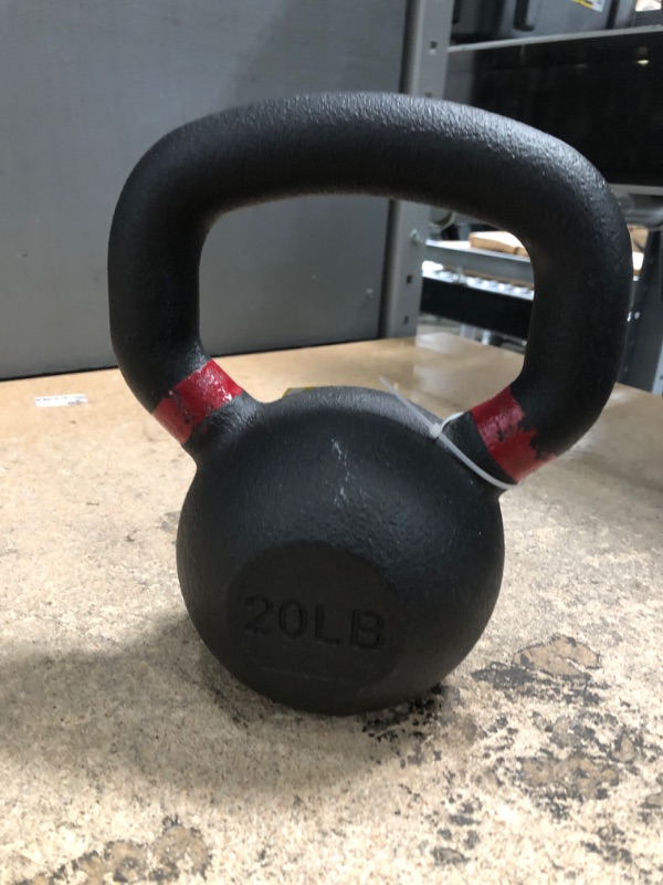 Photo 1 of , 20lb Cast Iron Kettlebell with Hammertone Finish, Single
