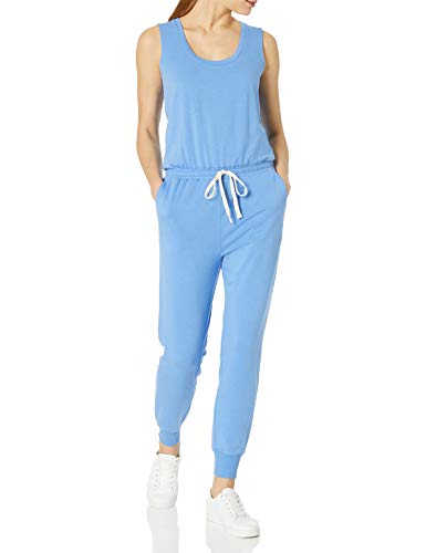 Photo 1 of Amazon Essentials Women's Studio Terry Jumpsuit, French Blue Heather, X-Small
