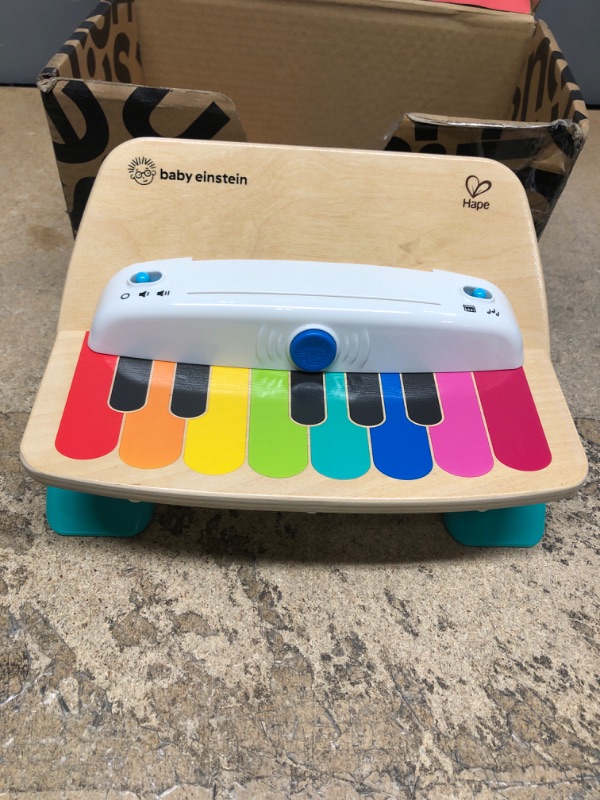 Photo 2 of Baby Einstein Together in Tune Piano? Safe Wireless Wooden Musical Toddler Toy, Magic Touch Collection, Age 12 Months+ Connected Piano