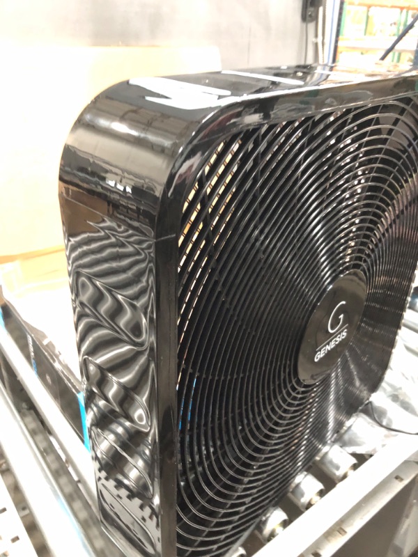 Photo 3 of  NEW. Genesis 20" Box Fan, 3 Settings, Max Cooling Technology, Carry Handle, Black
