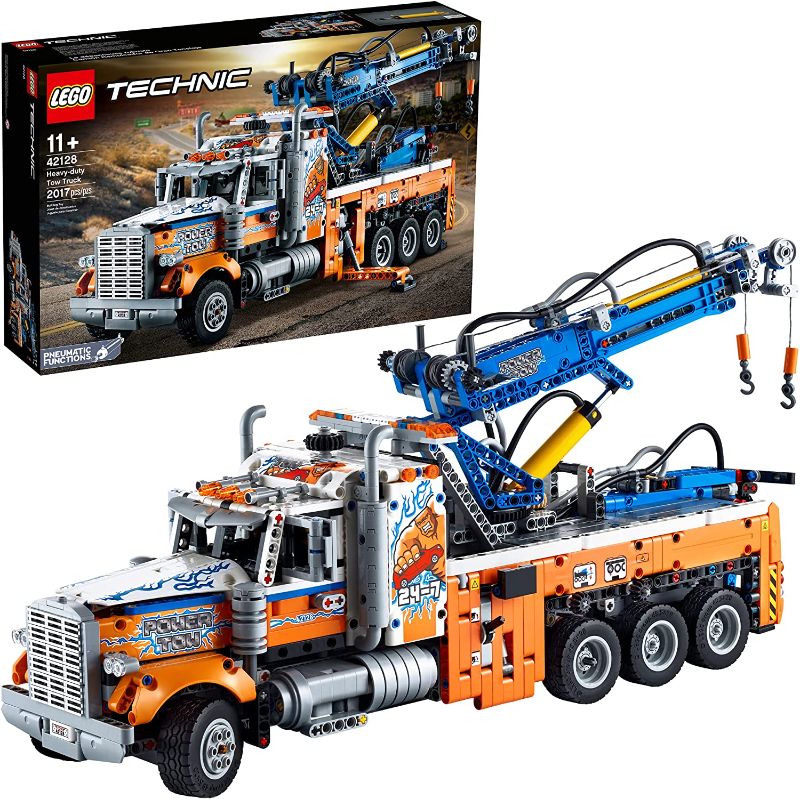 Photo 1 of  USED. LEGO Technic Heavy-Duty Tow Truck 42128 with Crane Toy Model Building Set, Engineering for Kids Series
