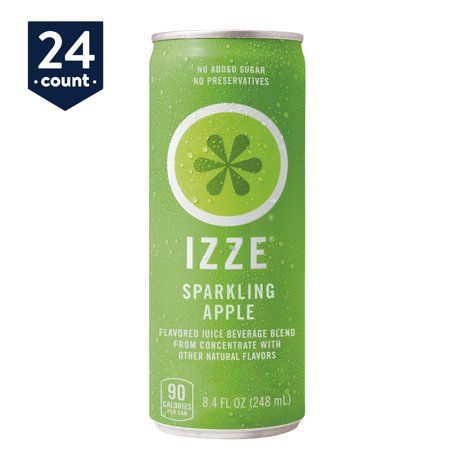 Photo 1 of *EXPIRED FEB 13,2023* IZZE Sparkling Juice Apple 8.4 Fl Oz Cans 24 Count
