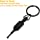 Photo 1 of 
Roll over image to zoom in
Flat Knurled Swivel Key, Universal Standard Handcuff Key 4" Long with Detachable Keyring, Black