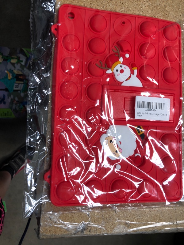 Photo 2 of Cytec Pop Push Bubble Kids iPad Case Compatible with iPad 2/3/4. Christmas theme
