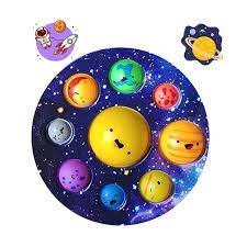 Photo 1 of 2 PACK**Lamvpker Planet Dimple Solar System Fidget Toy for Kids Galaxy Outer Space Dimple Fidget Christmas Birthday Gifts Party Supplies Educational Toys Stress Relief Anti-Anxiety ADHD
