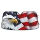 Photo 1 of *SIMILAR TO STOCK PHOTO* XIUNIZSI American Flag Eagle Car Windshield Sun Shade Sunshades Reflective UV Rays Protector Keep Your Vehicle Cool Visor Cover white 28x51in Windshield-USA Flag 0