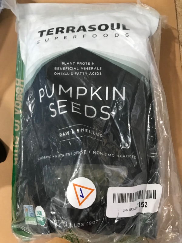Photo 3 of ** EXPIRES NOV2023** Terrasoul Superfoods Organic Pumpkin Seeds, 2 Lbs - Premium Quality | Shelled | Raw | Unsalted
