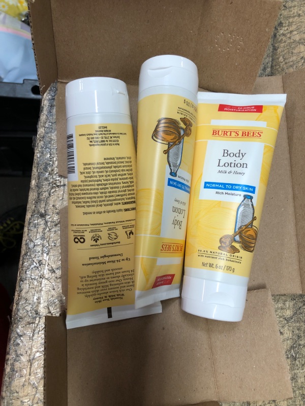 Photo 2 of 3 PACK Burt's Bees Naturally Nourishing Milk & Honey Body Lotion - 6 fl oz