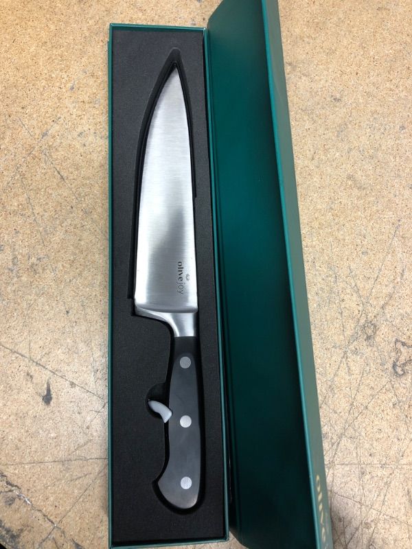 Photo 2 of Olive Joy Knife Set, Includes 8 Inch Kitchen Knife, 3.5 Inch Paring Knife, Professional Knives with Sheath in Gift Box, Great for Chopping, Cutting and Slicing Meat, Vegetables