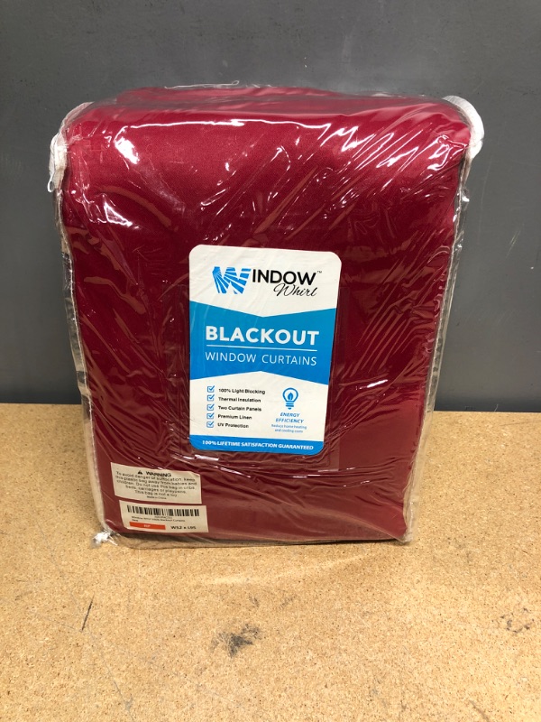 Photo 2 of 100% Blackout Window Curtains: Room Darkening Thermal Window Treatment with Light Blocking Black Liner for Bedroom, Nursery and Day Sleep - 2 Pack of Drapes, Rose Petal (95” Drop x 52” Wide Each) Rose Petal W52 x L95