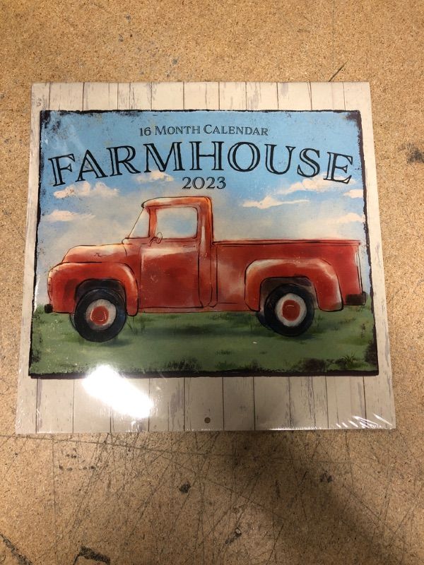 Photo 2 of Farmhouse 2023 Hangable Wall Calendar - 12” x 24” Open - Vintage Farmers Market Signs - Truck & Barn Photo Gift - Shabby Chic Farm Photography House Decor - Sturdy & Thick Beautiful Large Full Page 16 Months For Organizing & Planning - Includes 2022