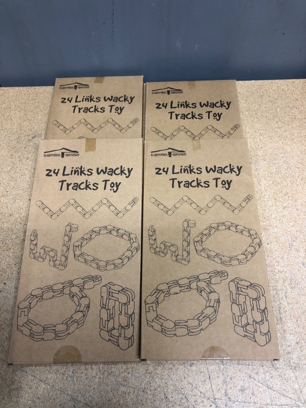 Photo 1 of 4-Pack LOVESTOWN 14 PCS 24 Links Wacky Tracks Toys, Snap and Click Toys Snake Fidget Toys Click Sensory Toys for Stress Relief Party Bag Fillers