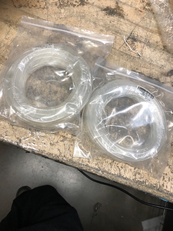 Photo 2 of 2 PACKS OF EZ-FLO 3/16 Inch ID (5/16 Inch OD) PVC Clear Vinyl Tubing, 20 Foot Length, 98562
