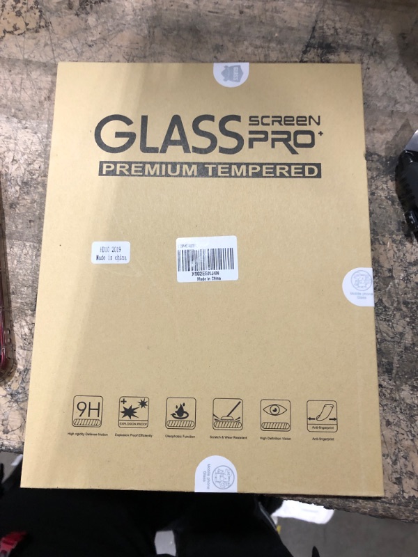 Photo 2 of Gylint New Fire HD 10 2019 Screen Protector Glass - Tempered Glass 9H Hardness Scratch Resistant Bubble Free Tempered Glass Screen Protector for All-New Fire HD 10 (7th and 9th Gen, 2017 and 2019)