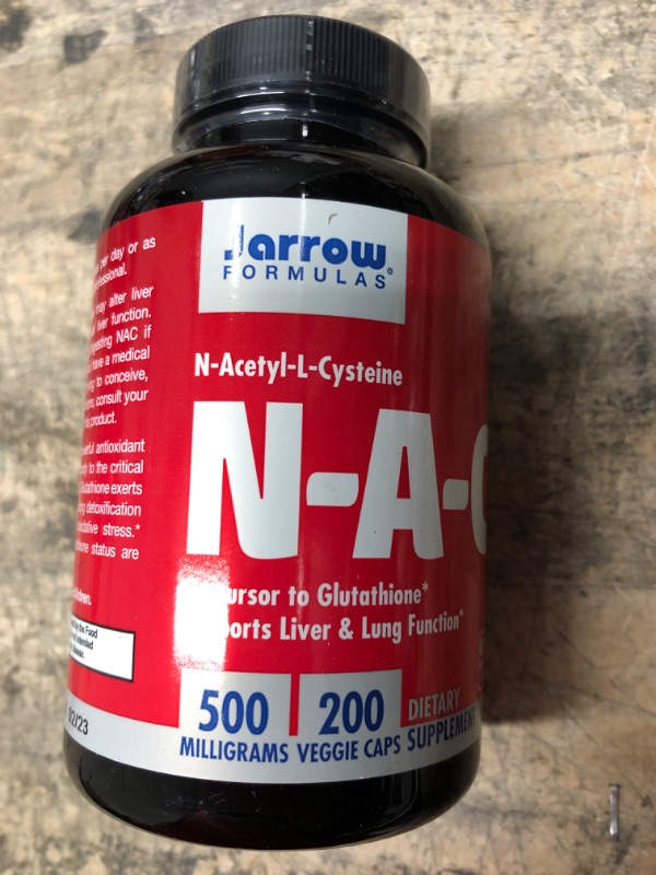 Photo 2 of *EXPIRES 2/23*N-A-C 500mg - Jarrow Formulas - 200 - Capsule