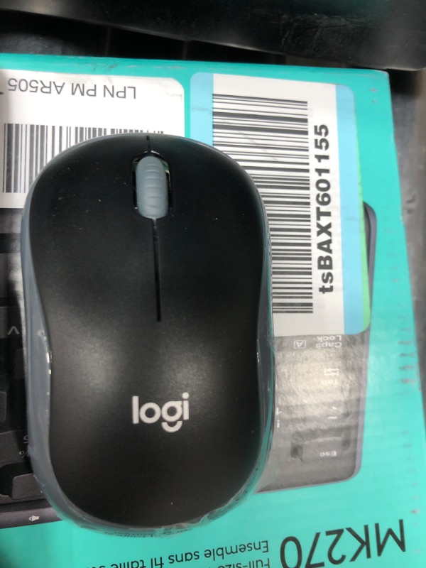 Photo 1 of Logitech MK270 Wireless Keyboard And Mouse Combo For Windows, 2.4 GHz Wireless, Compact Mouse, 8 Multimedia And Shortcut Keys, For PC, Laptop - Black 1 Pack Keyboard and Mouse Combo