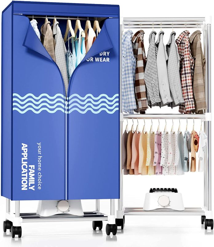 Photo 1 of Clothes Dryer, Portable Drying Machine with Timer, 60inch Laundry Drying Wardrobe with Large Capacity, Electric Dryer/Rack for Home | Appartments