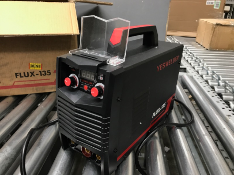 Photo 2 of YESWELDER 135Amp MIG Welder,110V Flux Core Welder Flux MIG/Lift TIG/Stick 3-in-1 Welding Machine IGBT Inverter Welder
