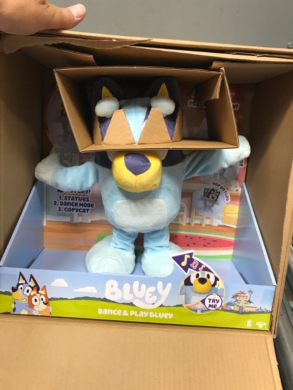 Photo 2 of Bluey Dance and Play 14" Animated Plush | Over 55 Phrases and Songs, Multicolor