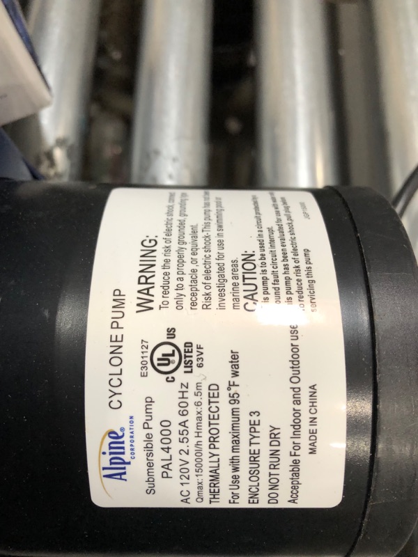 Photo 2 of ** PARTS ONLY ** Alpine Corporation 4000 GPH Cyclone Pump for Ponds, Fountains, Waterfalls, and Water Circulation
