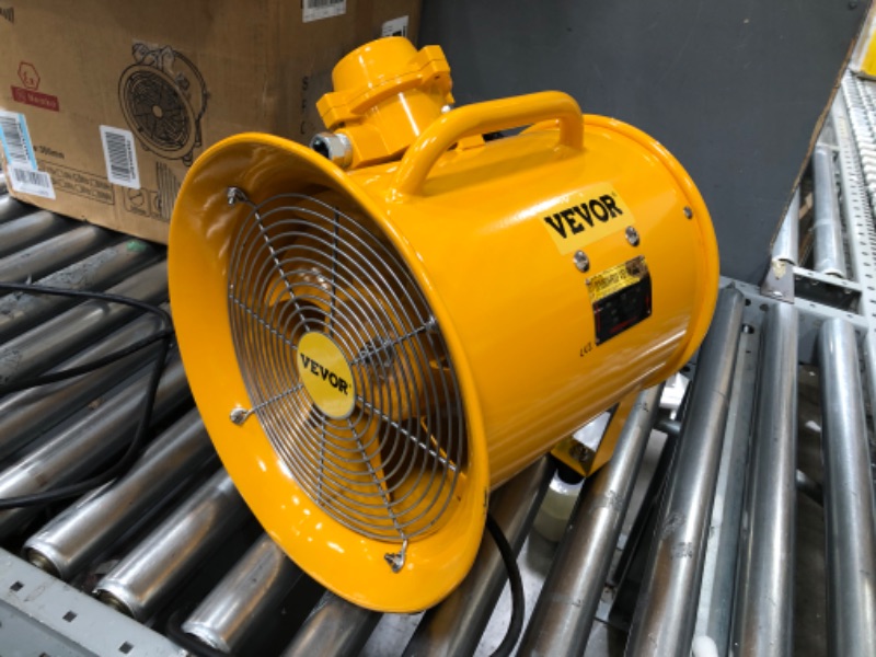 Photo 2 of Mophorn Explosion Proof Fan 10 Inch(250mm) Utility Blower 350W Explosion Proof Ventilator 110V 60HZ Speed 3450 RPM for Extraction and Ventilation in Potentially Explosive Environments
