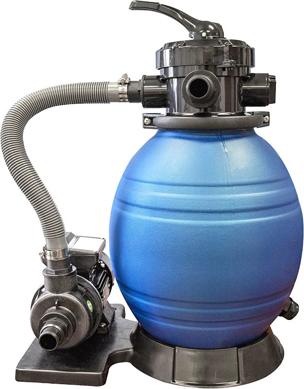 Photo 1 of HYDROTOOLS By SWIMLINE Pool Sand Filter Pump For Above Ground & Inground Pool | 12 Inch Cleaner System 1/3 HP (0.3 THP) Horsepower 1980 GPH |For Pools Up To 8000 Gallons Intex Bestway Compatible 71225