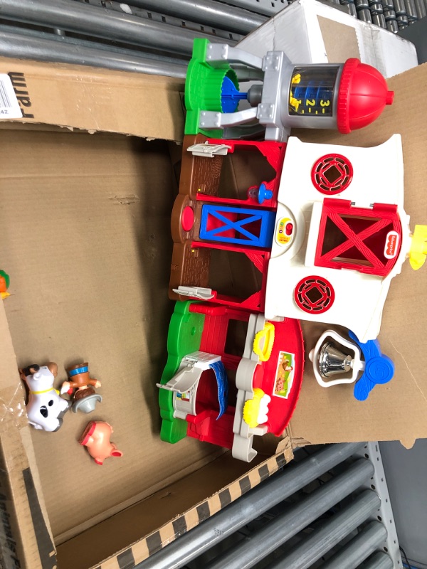 Photo 1 of Fisher-Price Little People Farm Toy, Toddler Playset with Lights Sounds and Smart Stages Learning Content, Frustration-Free Packaging SIOC/FFP