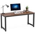 Photo 1 of Tribesigns Computer Desk, Large Office Desk Computer Table Study Writing Desk Workstation for Home Office, Rustic Brown, 67 X 23.6 inch