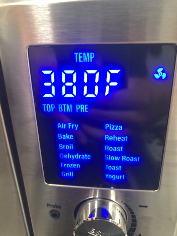 Photo 7 of ***PARTS ONLY*** NUWAVE Bravo Air Fryer Toaster Smart Oven, 12-in-1 Countertop Convection, 30-QT XL Capacity, 50°-500°F Temperature Controls, Top and Bottom Heater Adjustments 0%-100%, Brushed Stainless Steel Look