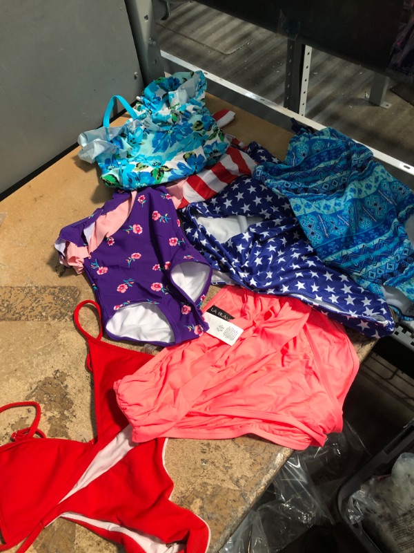 Photo 1 of BUNDLE OF ASSORTED WOMEN/GIRL BATHING SUITS (7 ITEMS) 