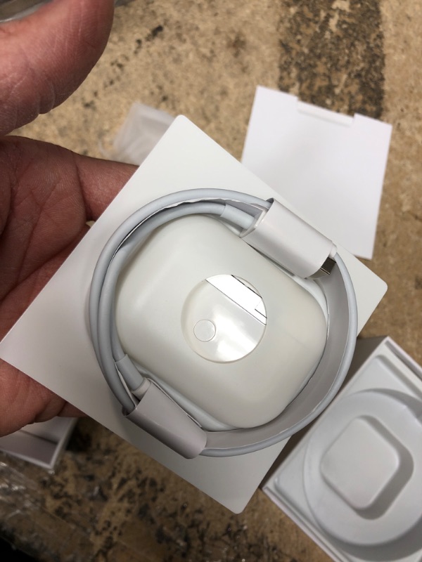 Photo 4 of **NEW/NOT ACTUAL AIRPODS**  Wireless Earbuds, Bluetooth 5.1 Earphones Noise Cancelling Wireless Headphones 30H Cycle Playtime Hi-Fi Stereo Sound Sweatproof Touch Control Earphones with mic, in-Ear Headset for Android/iPhone white pro