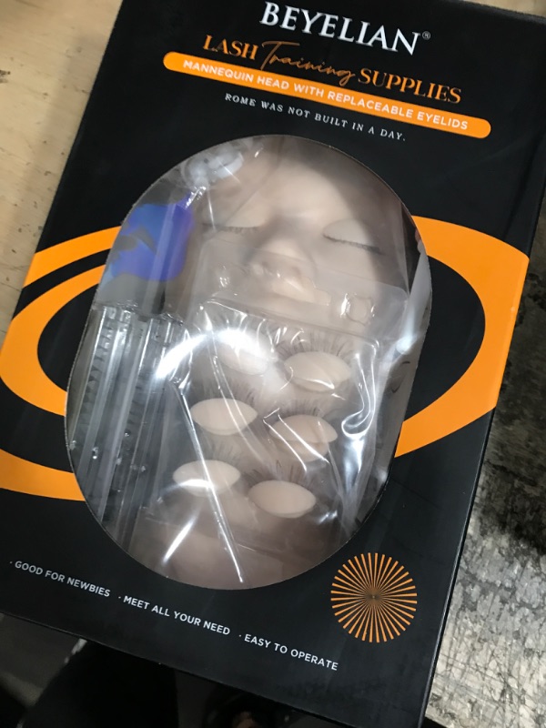 Photo 1 of BEYELIAN Eyelash Extension Kit, Lash Extension Kit, Professional Lash Mannequin Head Kit with Removable Eyelids, Lash Kit for Eyelash Extensions Beginners, Lash Extension Supplies for Practice Lashes Graft 353 Piece Set