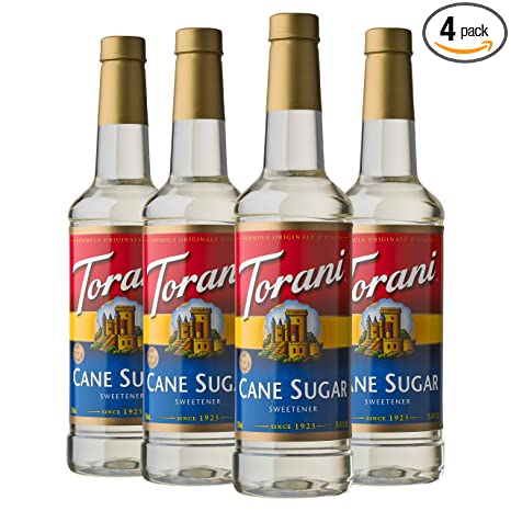 Photo 1 of Torani Syrup, Cane Sugar Sweetener, 25.4 Ounces (Pack of 4) exp 

