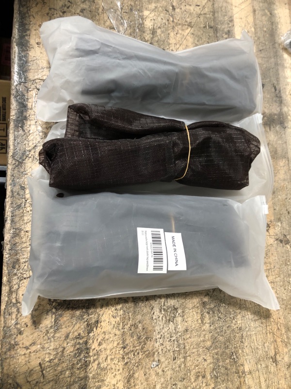 Photo 1 of (BUNDLE 3PCS) Plastic Bag Dispenser, Wall Hanging Grocery Bag Holder, Large Folding Hanging Storage Bag for Kitchen, Brown