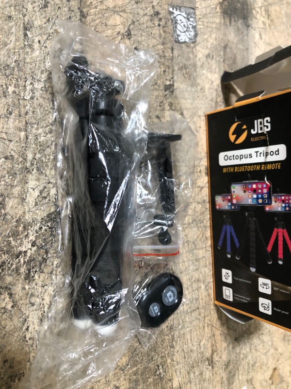 Photo 2 of JBS Electro Flexible Octopus Tripod - Universally Compatible Tripod with Bluetooth Remote - Works with Cameras and Phones - Portable and Easy to Use