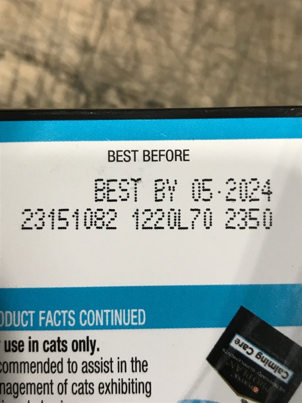 Photo 3 of (BEST BY: 05/2024) Purina Pro Plan Veterinary Supplements Calming Care Cat Supplements - 30 ct. Box CAT 30 Count (Pack of 1)