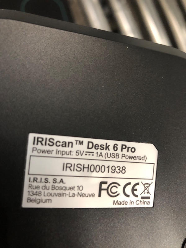 Photo 3 of IRIScan Desk 6 Pro-Professional Color Document,Book Scanner,Auto-Flatten & Deskew,21MP,Capture 11x17in,136 Languages OCR,Text to Speech,PDF/Search,PDF/Word/Tiff/Excel,Video Distance Learning,Win&Mac