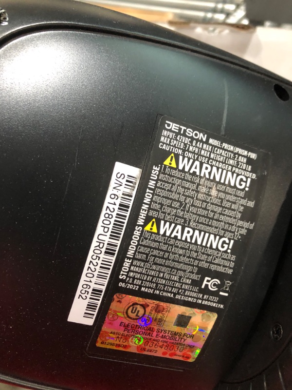 Photo 1 of Jetson Prism All-Terrain Hoverboard | All-Terrain Tires | LAVA LED Light-Up Rims| Top Speed of 7 mph | Range of Up to 5 Miles| Active Balance Technology Purple