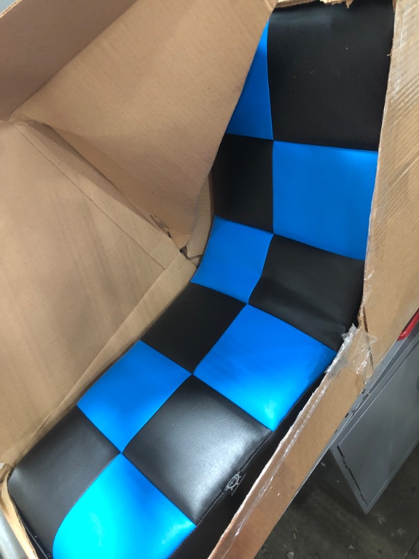 Photo 2 of THE CREW FURNITURE Boost Video Rocker Gaming Chair,Polyurethane, Blue - 22"D x 15.88"W x 32.75"H

