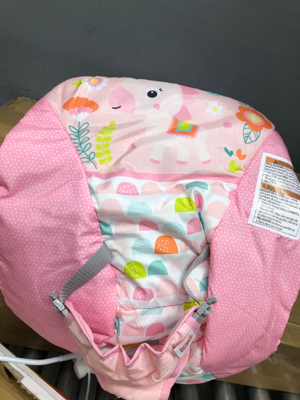 Photo 1 of Bright Starts Fanciful Fantasy Unicorn 3-Point Harness Vibrating Baby Bouncer with -Toy bar
