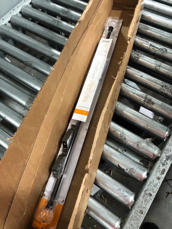 Photo 1 of Kenney Harris Window Curtain Rod, 28"-48", Black