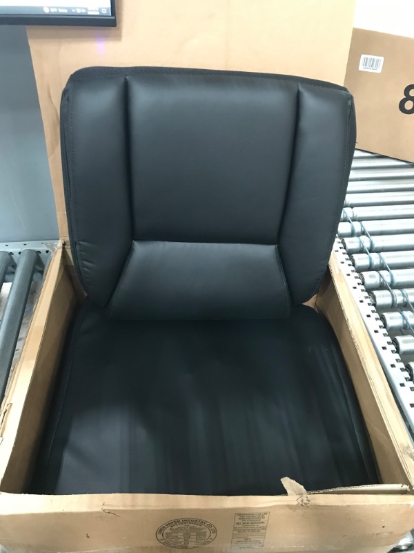 Photo 1 of Amazon Basics Classic Puresoft Padded Mid-Back Office Computer Desk Chair with Armrest - Black
