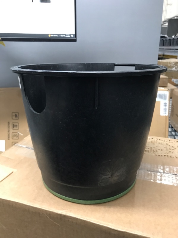 Photo 2 of **BROKEN HANDLE**NDS 111BC Standard Series Round Valve Box Overlapping Cover-ICV, 10-Inch, Black/Green Automatic Lawn Drip Irrigation Kits, B/G, Black & Green
