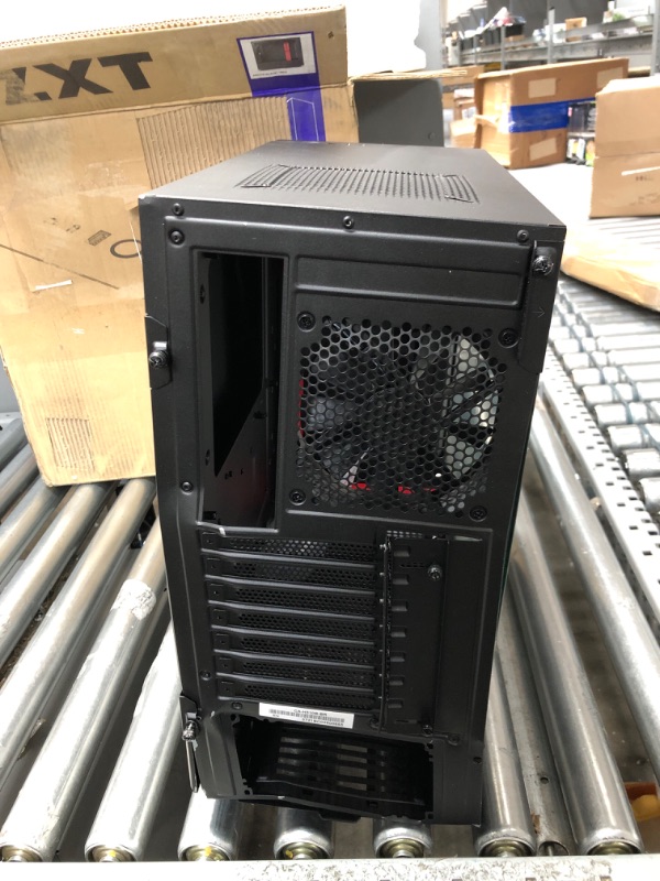 Photo 2 of NZXT H510i - CA-H510i-BR - Compact ATX Mid-Tower PC Gaming Case - Front I/O USB Type-C Port - Vertical GPU Mount - Tempered Glass Side Panel - Integrated RGB Lighting - Black/Red Black/Red H510i i-Series Case